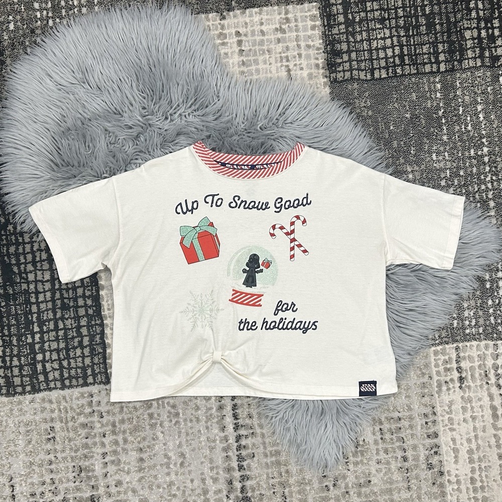 Disney Star Wars Darth Vader Up to Snow Good Christmas Holiday Tee Shirt‎ Size S